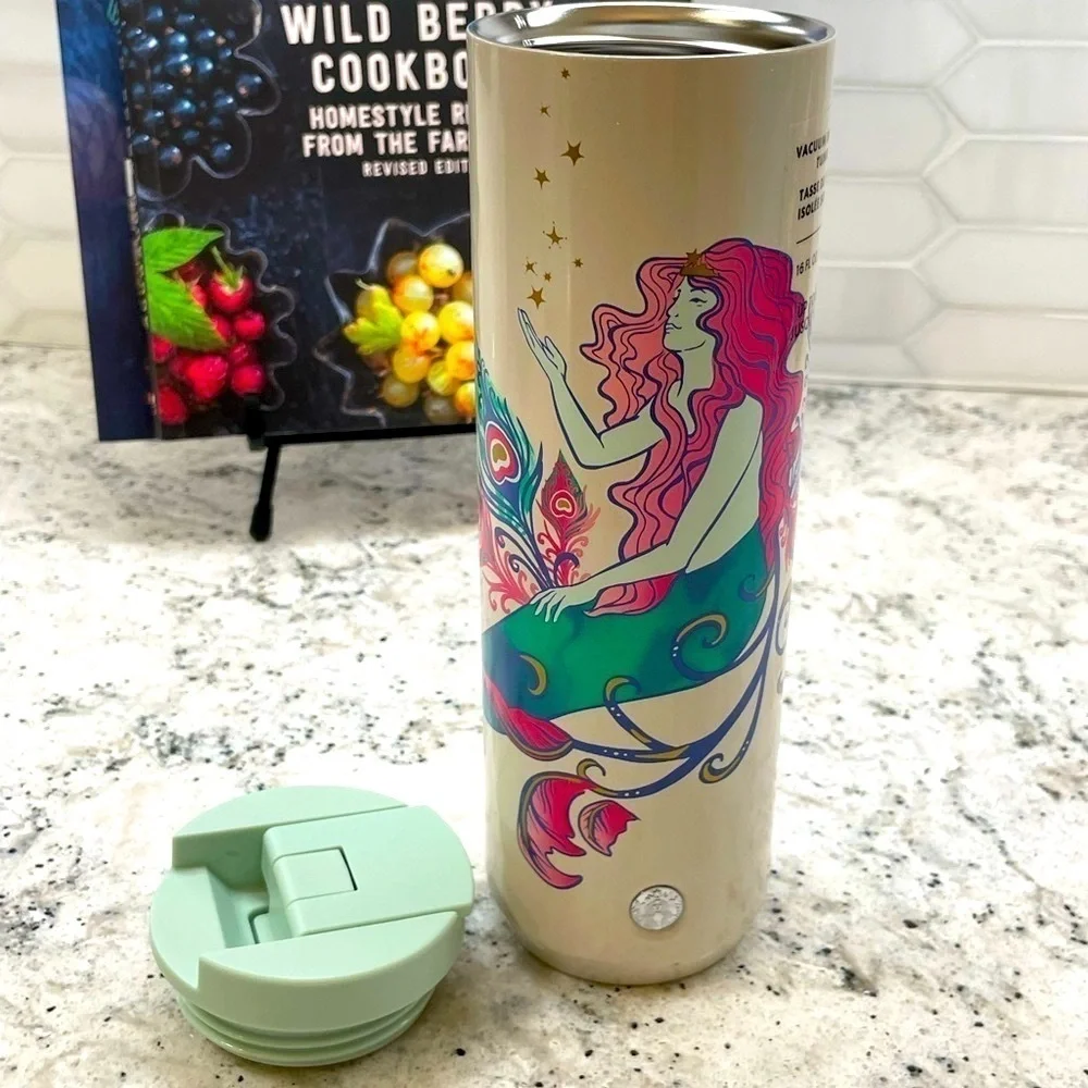 Starbucks 2024 Winter Siren Hot Drink SS Tumbler. NWT. Shimmery, gorgeous! HTF
